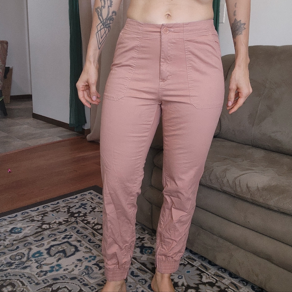 Pact Organic Twill Utility Joggers Size Medium